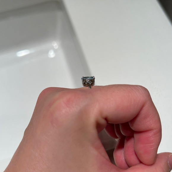 Blue Topaz Sterling Silver Ring - SZ 6 - Picture 5 of 5